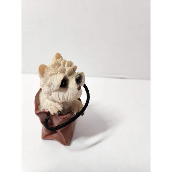 3 Resin Dogs Figures Puppies In A Bag Lab,‎ Husky, Westie Collection - Picture 6 of 15